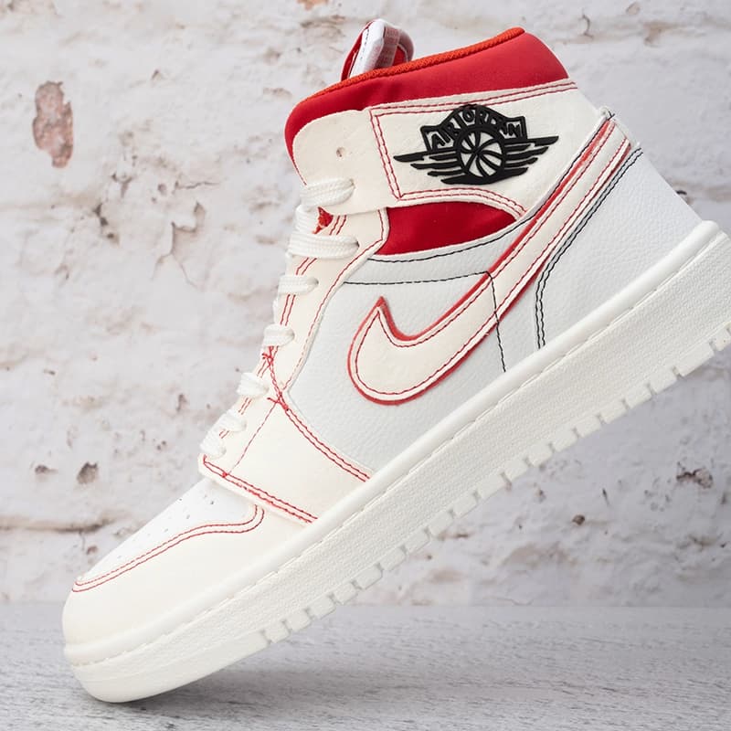 نایک ایر جردن وان ساقدار رد فانتوم زنانه (Nike Air Jordan 1 Red Phantom) کد 2341 — تصویر ۶