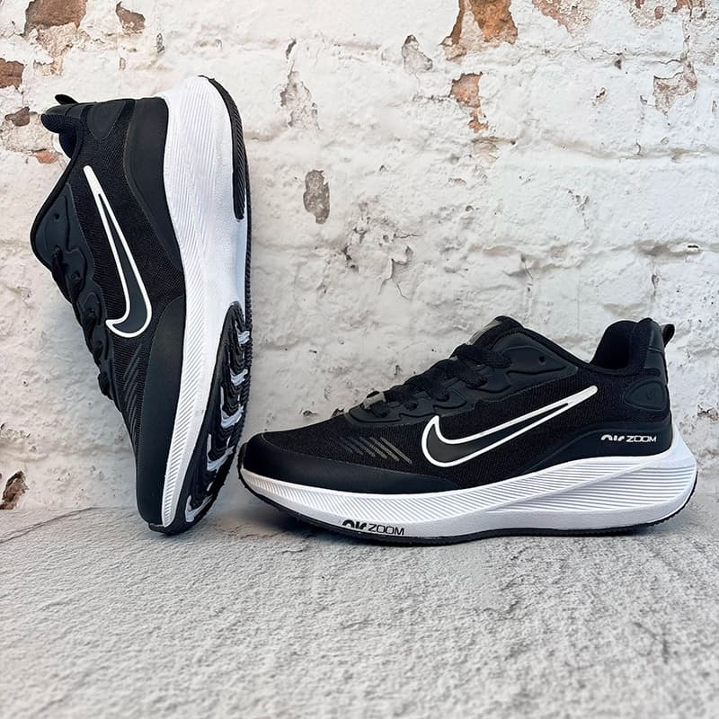 نایک ایر زوم مشکی سفید زنانه (Nike Air Zoom) کد 2349 — تصویر ۳
