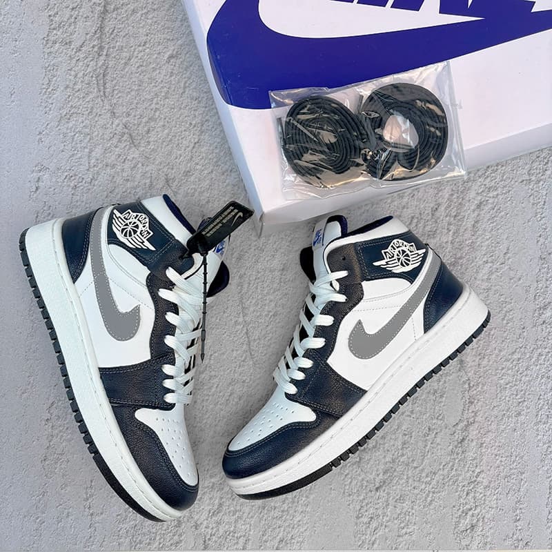 نایک ایر جردن وان ساقدار فرانسه زنانه (Nike Air Jordan 1 French Blue) کد 2341 — تصویر ۳