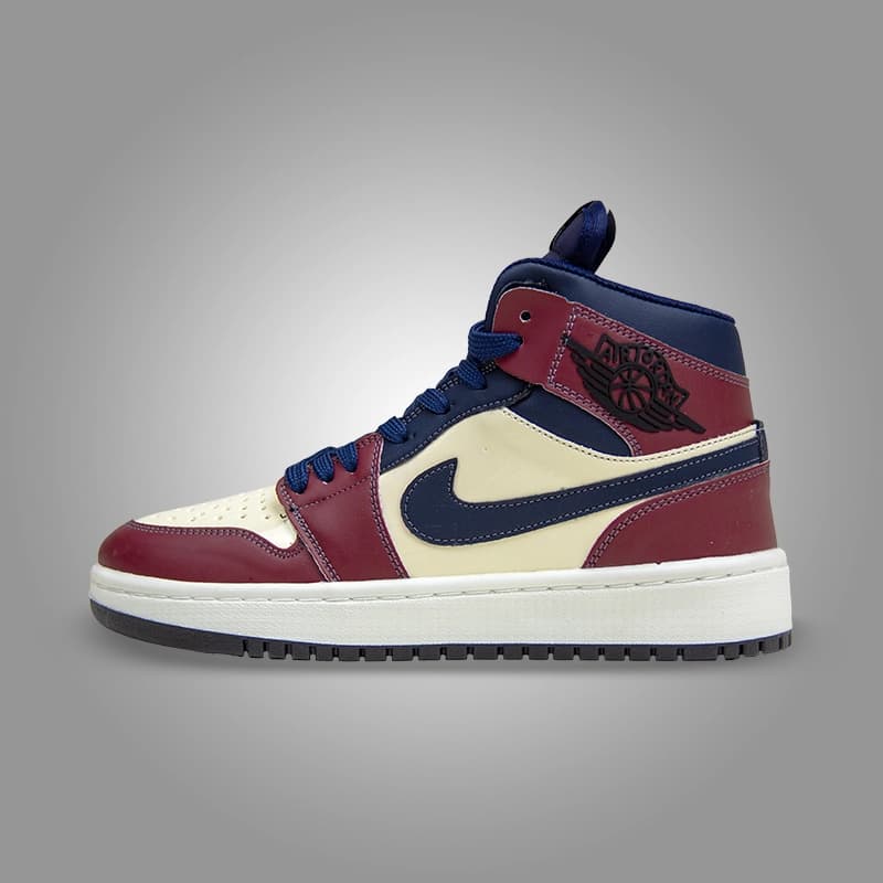 نایک ایر جردن وان ساقدار زرشکی کرم (Nike Air Jordan 1 Crimson Cream) کد 2341 — تصویر ۲