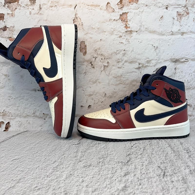 نایک ایر جردن وان ساقدار زرشکی کرم (Nike Air Jordan 1 Crimson Cream) کد 2341 — تصویر ۴