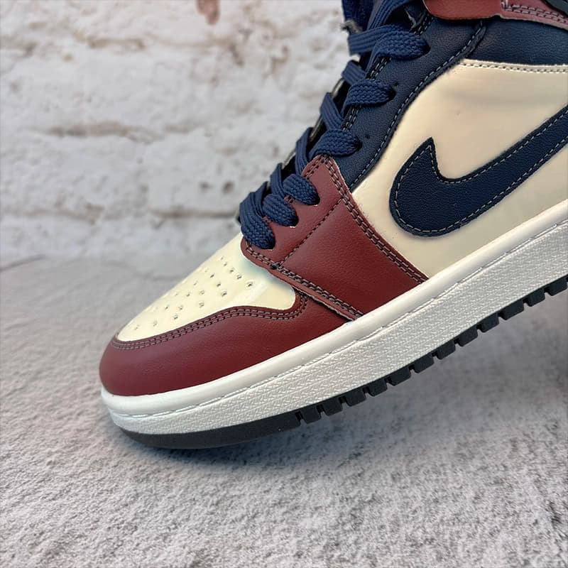 نایک ایر جردن وان ساقدار زرشکی کرم (Nike Air Jordan 1 Crimson Cream) کد 2341 — تصویر ۵
