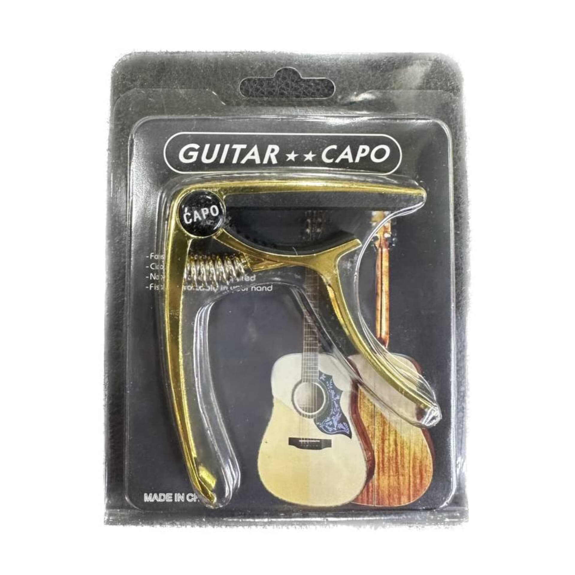 كاپو گيتار (استیل) طلایی guitar capo gold