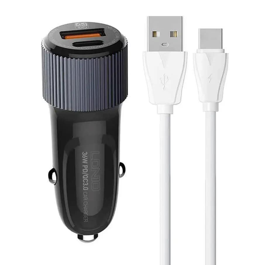 شارژر فندکی 36 وات الدینیو مدل C510Q — تصویر ۳