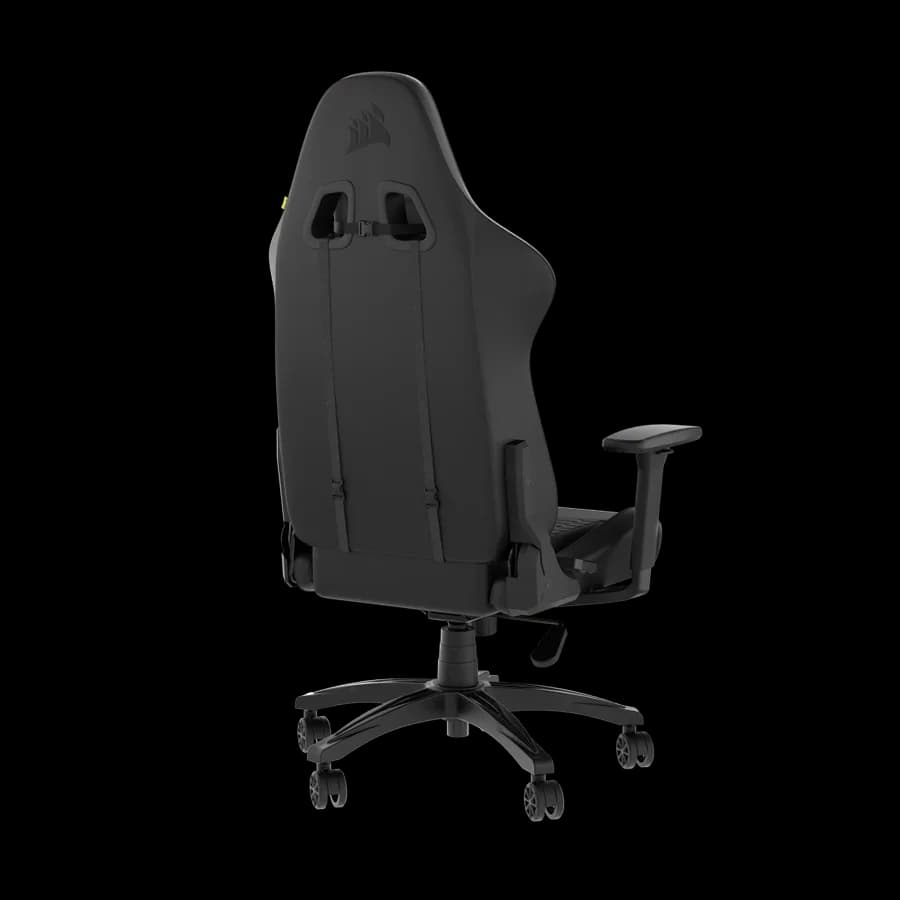 صندلی گیمینگ CORSAIR TC100 RELAXD LEATHERETTE – BLACK — تصویر ۲