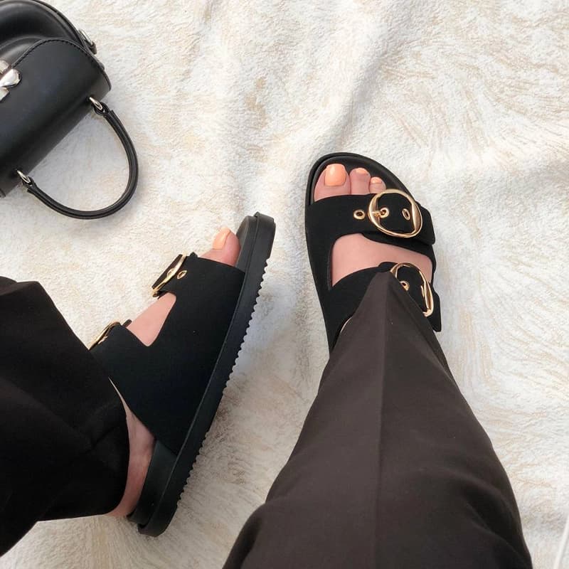 اسلیپر زنانه زارا (ZARA) مدل ترمه رنگ مشکی — تصویر ۴