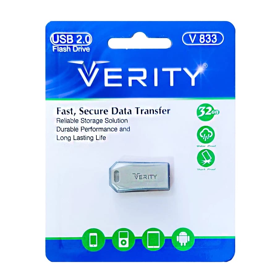 فلش مموری وریتی مدل V833 ظرفیت 32 گیگابایت USB 2.0 — تصویر ۲