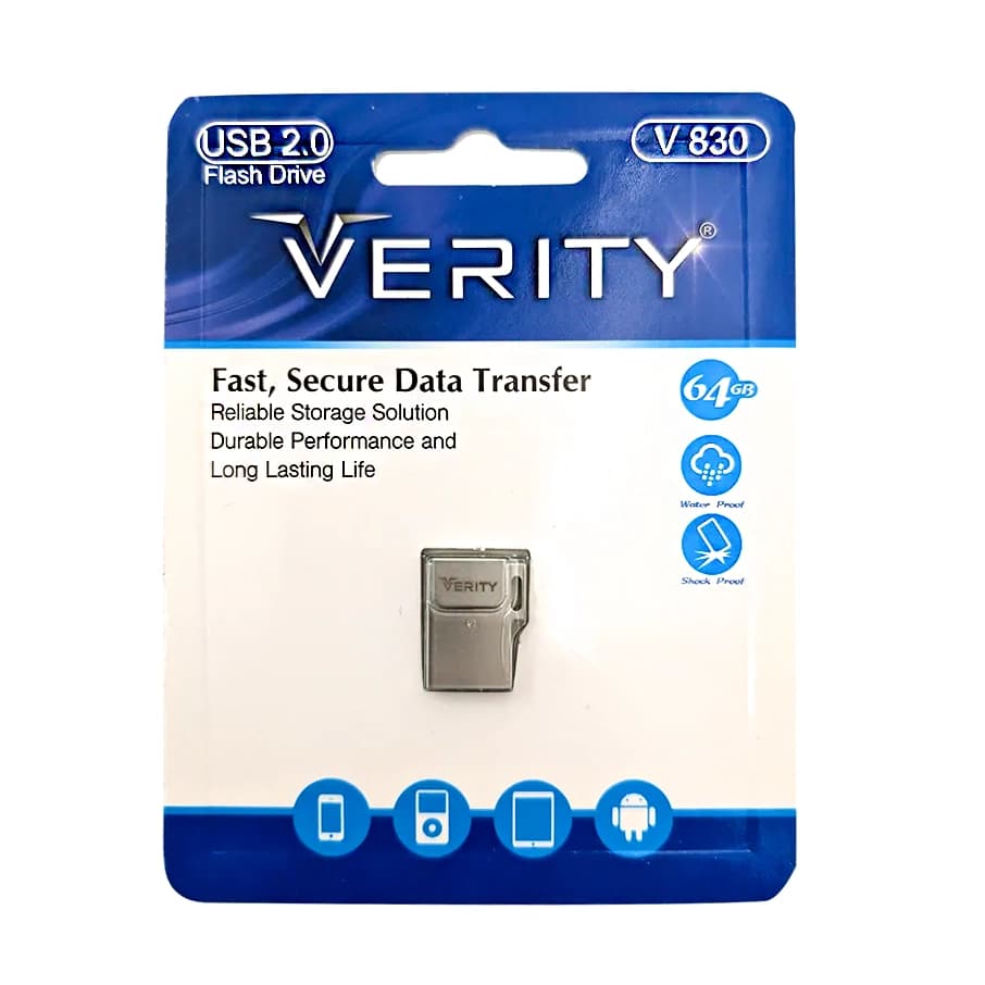 فلش مموری وریتی مدل V830 ظرفیت 64 گیگابایت USB 2.0 — تصویر ۳