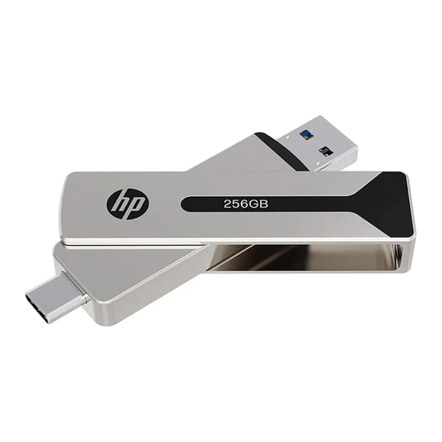 فلش مموری اچ پی مدل 911PRO ظرفیت 256 گیگابایت USB3.2 / دارای OTG TYPE C — تصویر ۳