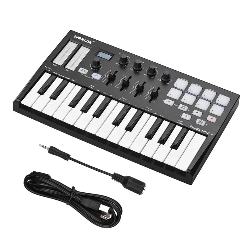 میدی کنترلر دو اکتاو مینی پاندا 2 مدل WORLDE PANDA MINI MK II MIDI Keyboard Controller — تصویر ۳