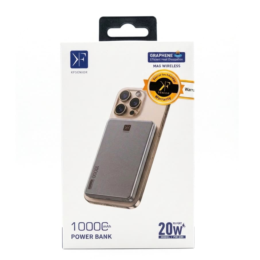 پاور بانک کی اف سنیور مدل PW-590 ظرفیت 10000 میلی آمپر — تصویر ۳