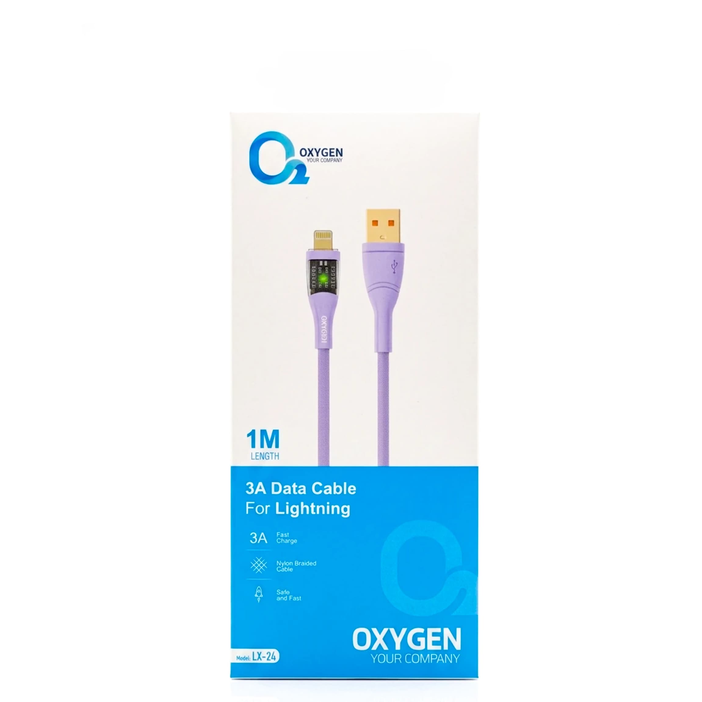 کابل شارژ لایتنینگ اکسیژن مدل LX-24 — تصویر ۲