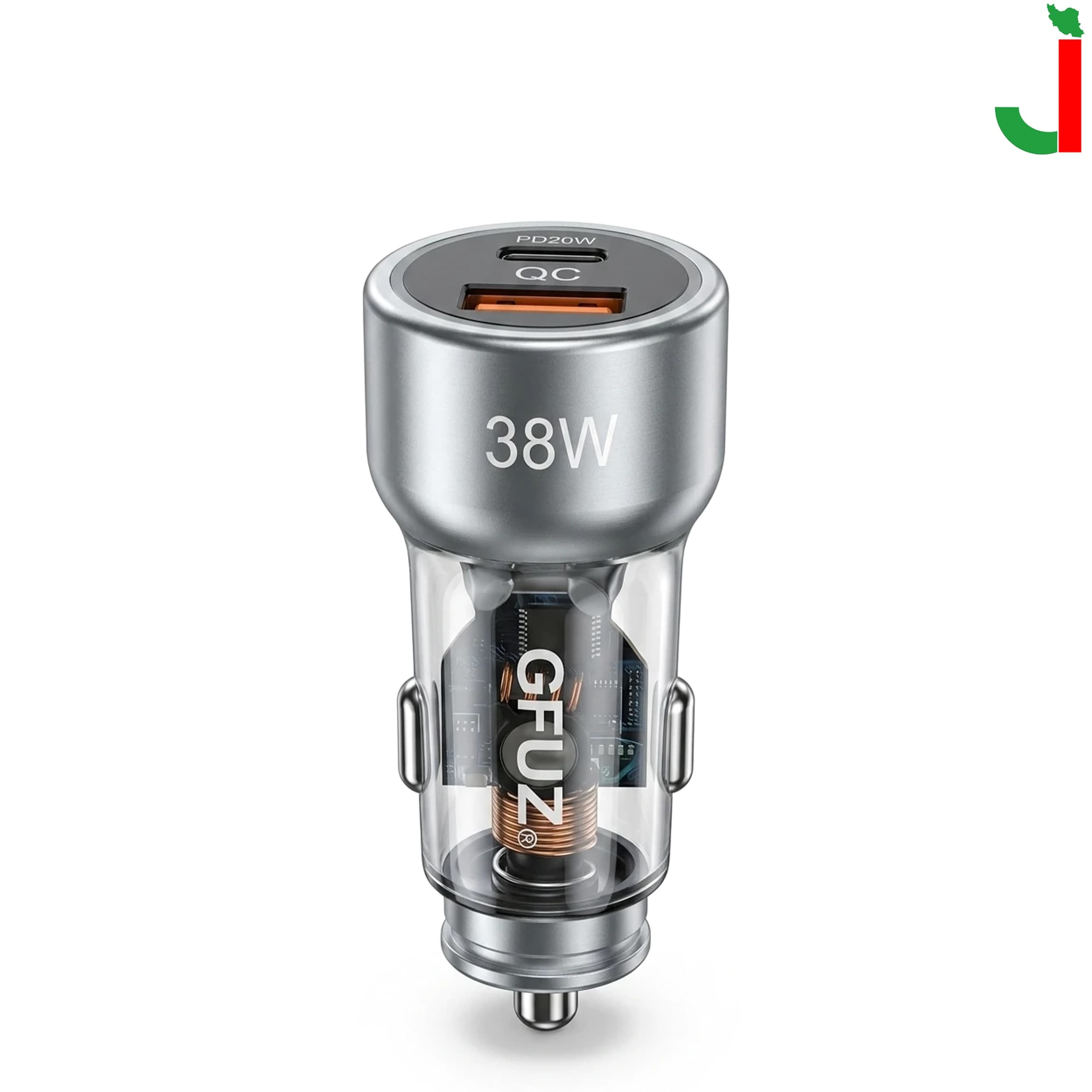 شارژر فندکی 38 وات جیفیوز مدل CR-98