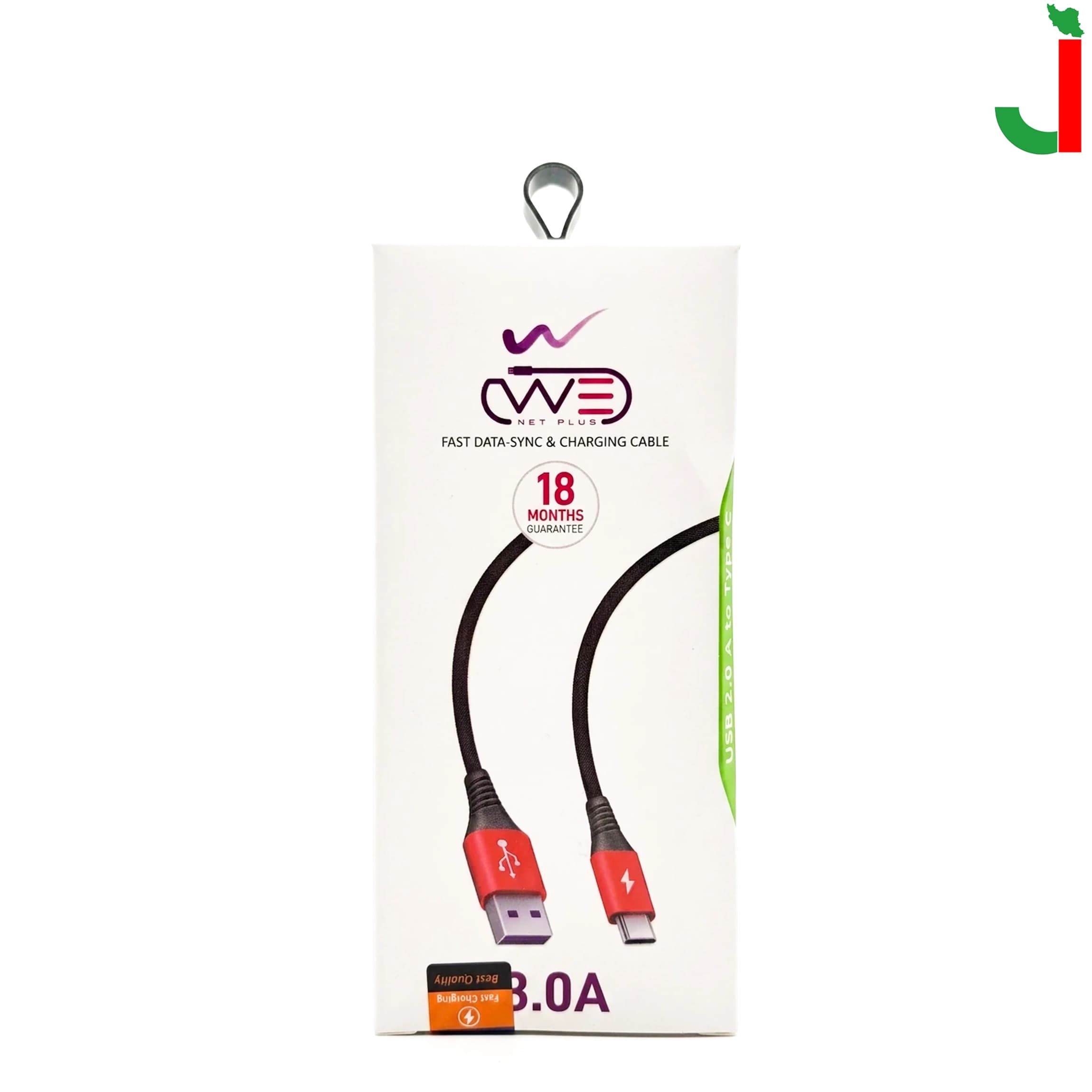 کابل شارژ تایپ سی We-net Plus مدل ETW 003 — تصویر ۲