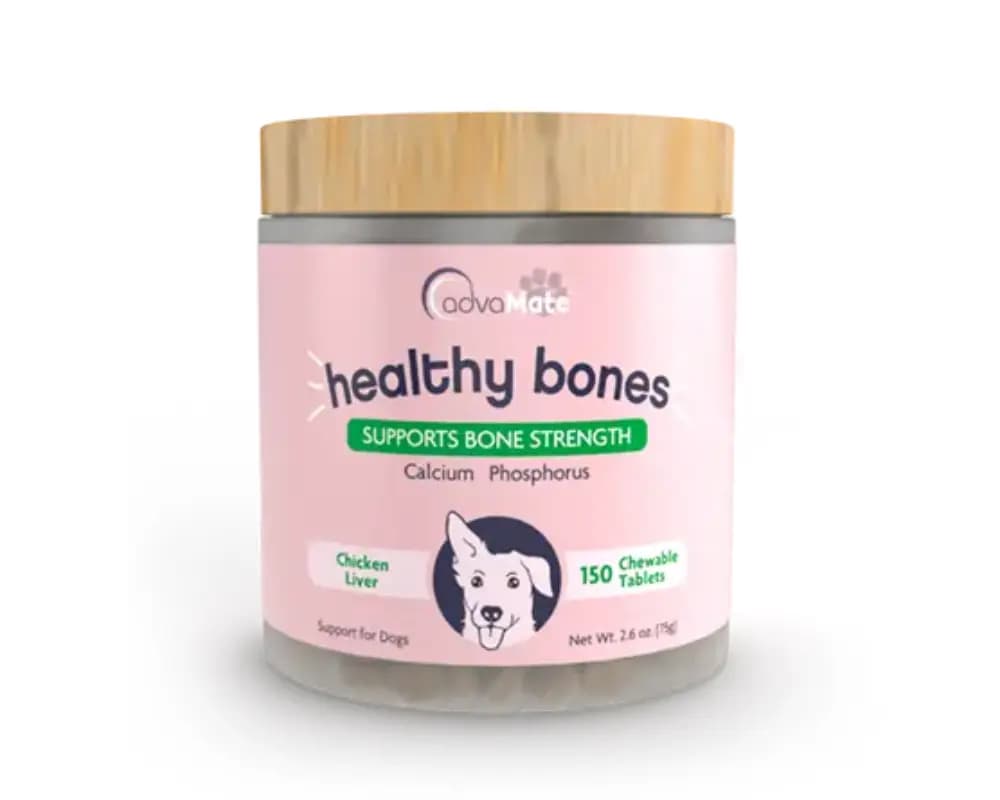 قرص کلسیم سگ ادواکر Advacare Healthy Bone | مکمل تقویت استخوان و مفاصل