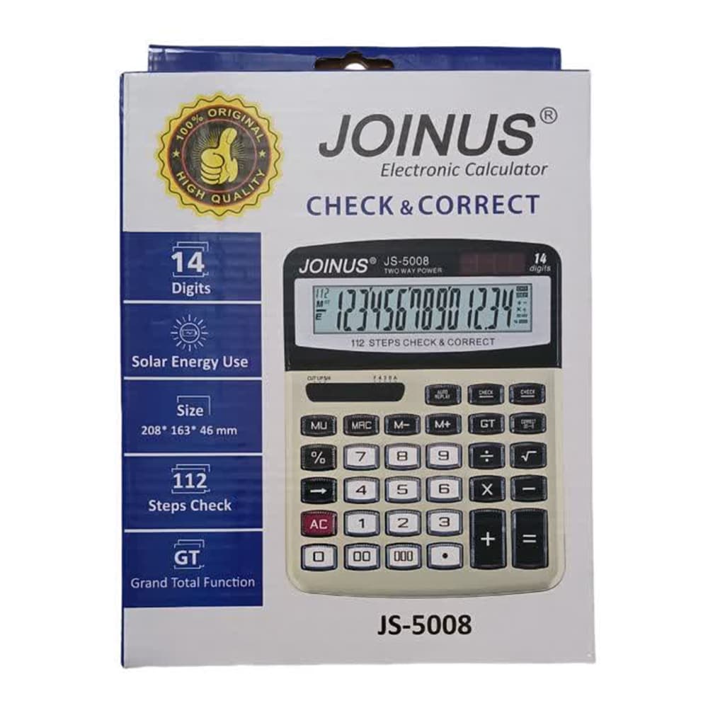 ماشین حساب رومیزی جوینوس JOINUS مدل JS-5008 — تصویر ۲