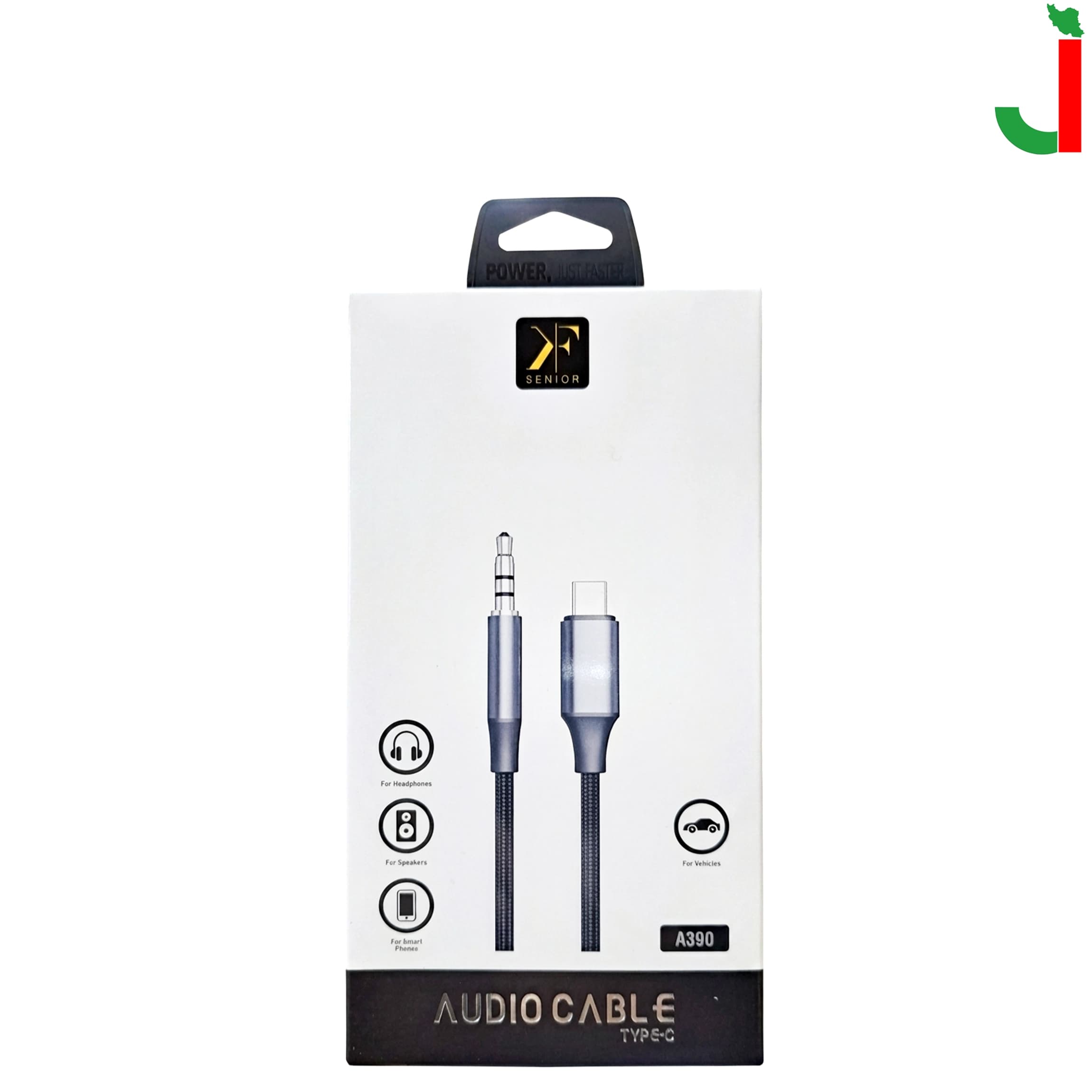 کابل AUX به تایپ سی KF مدل A390 — تصویر ۲