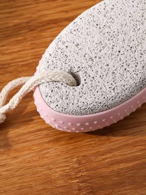 ست لیف و سنگ پا مینیسو، مدل Miniso cotton touch exfoliating wash cloth، بژ — تصویر ۳