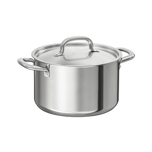 قابلمه استیل آیکیا، مدل IKEA 365+ ، با درب، 5 لیتر (تخفیف بدون پک)