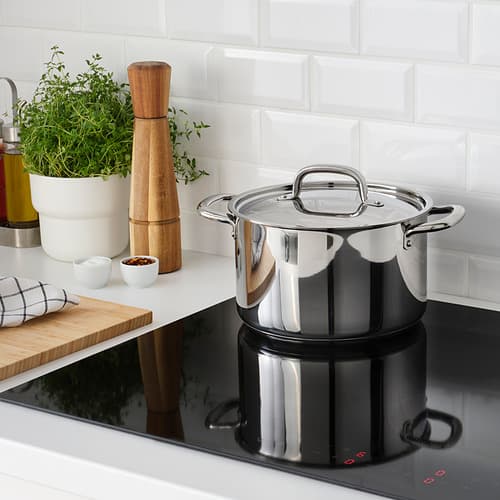 قابلمه استیل آیکیا، مدل IKEA 365+ ، با درب، 5 لیتر (تخفیف بدون پک) — تصویر ۴