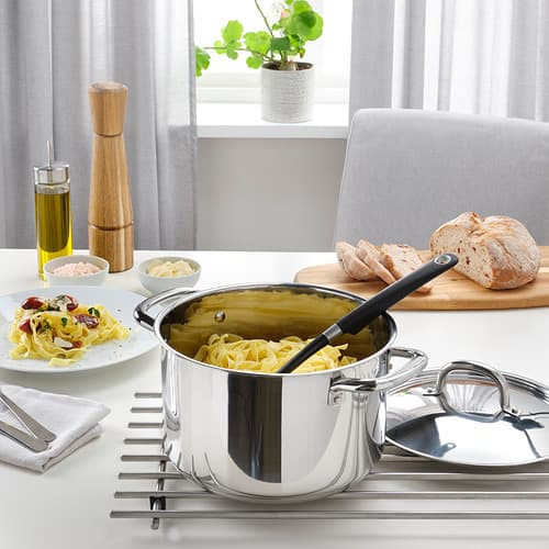 قابلمه استیل آیکیا، مدل IKEA 365+ ، با درب، 5 لیتر (تخفیف بدون پک) — تصویر ۳