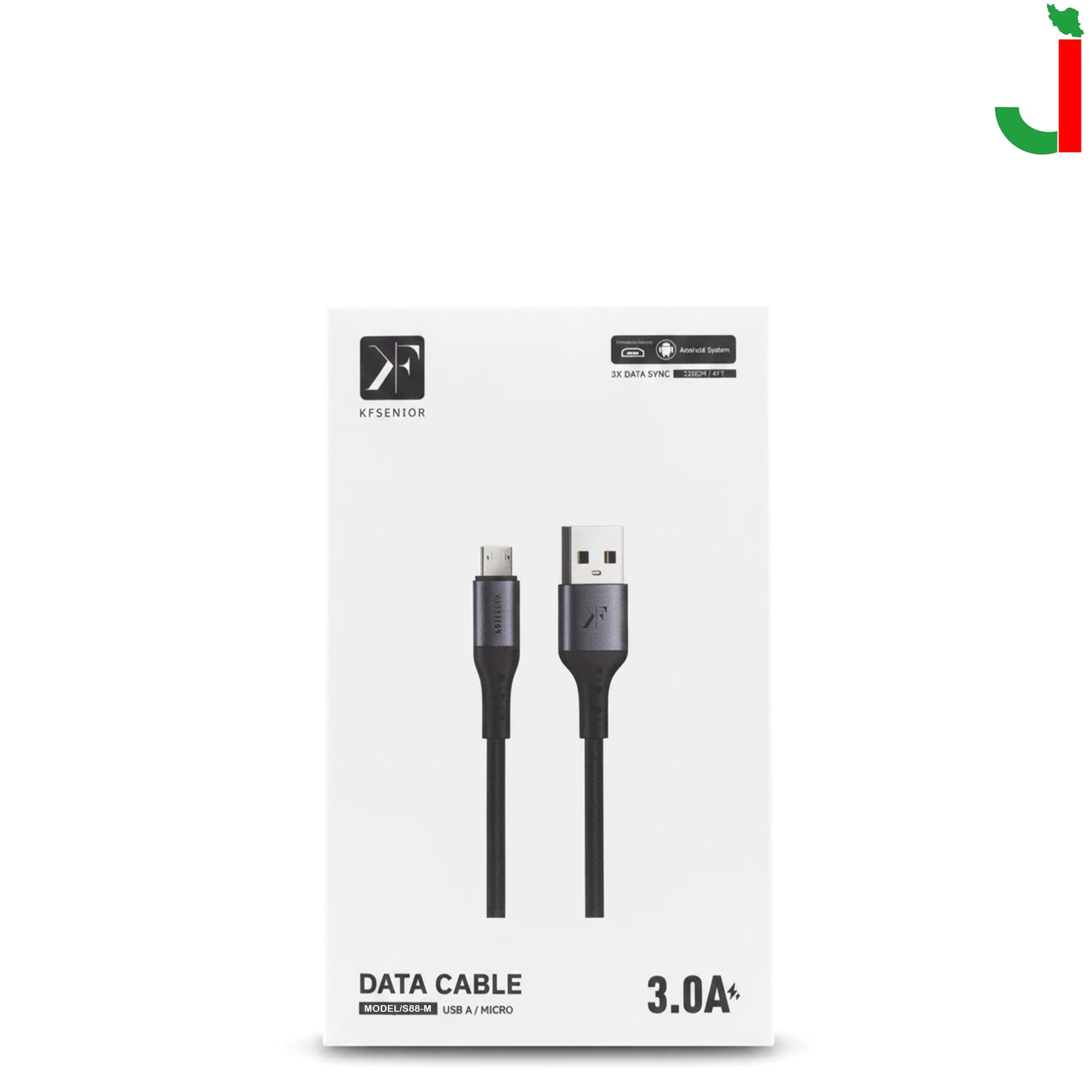 کابل شارژ میکرو KF مدل S88-M — تصویر ۲