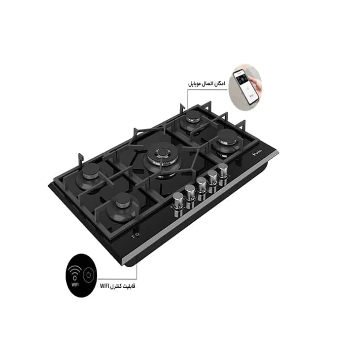 اجاق گاز صفحه ای شیشه ای داتیس مدل DG-585 — تصویر ۲