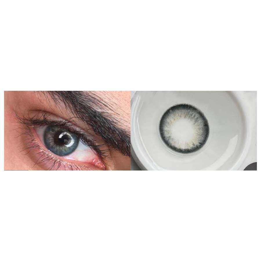 لنز رنگی آماندا کینگ گری طوسی سبز فیروزه ای سالانه — تصویر ۵