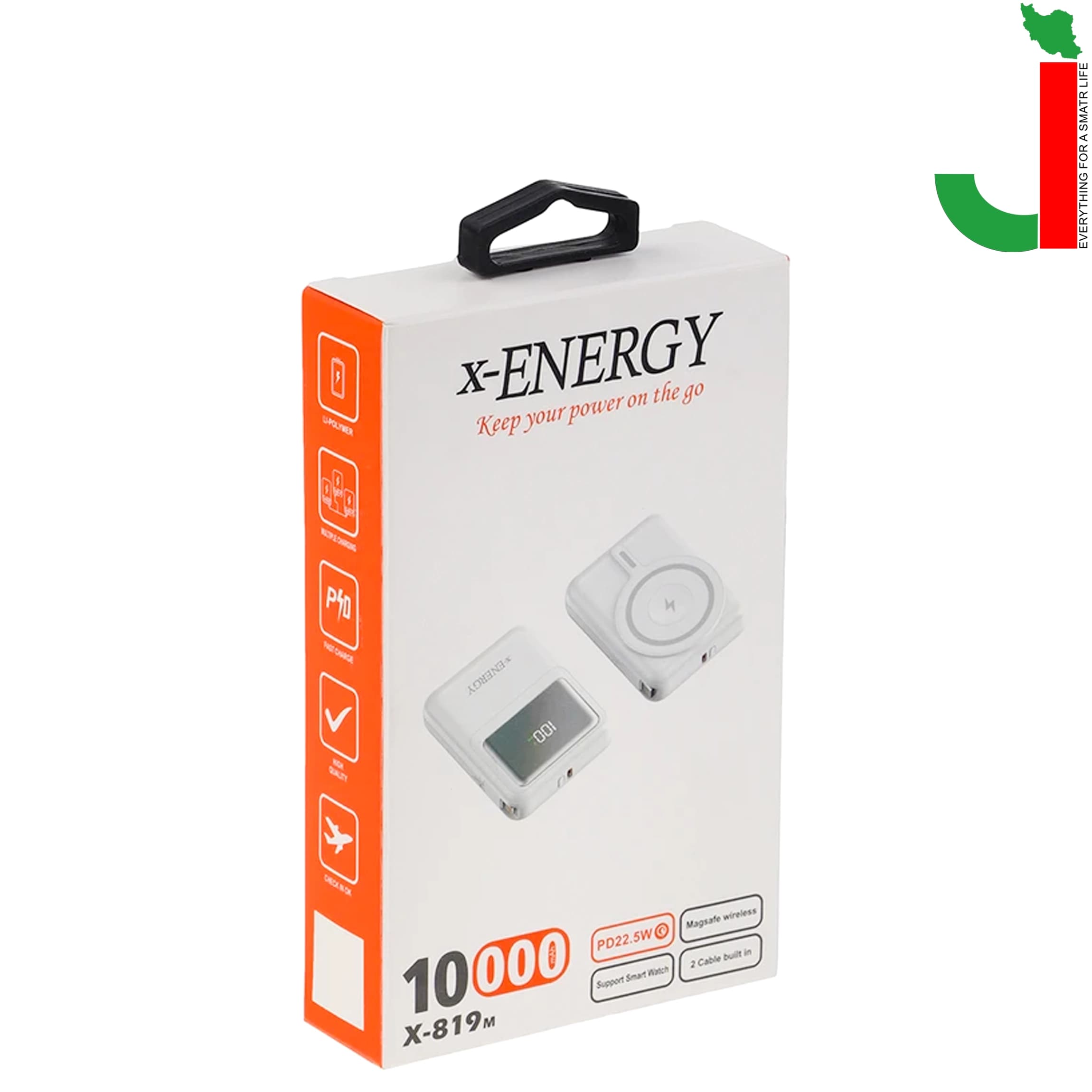 پاور بانک ایکس انرژی مدلX-819M ظرفیت 10000 میلی آمپر — تصویر ۵