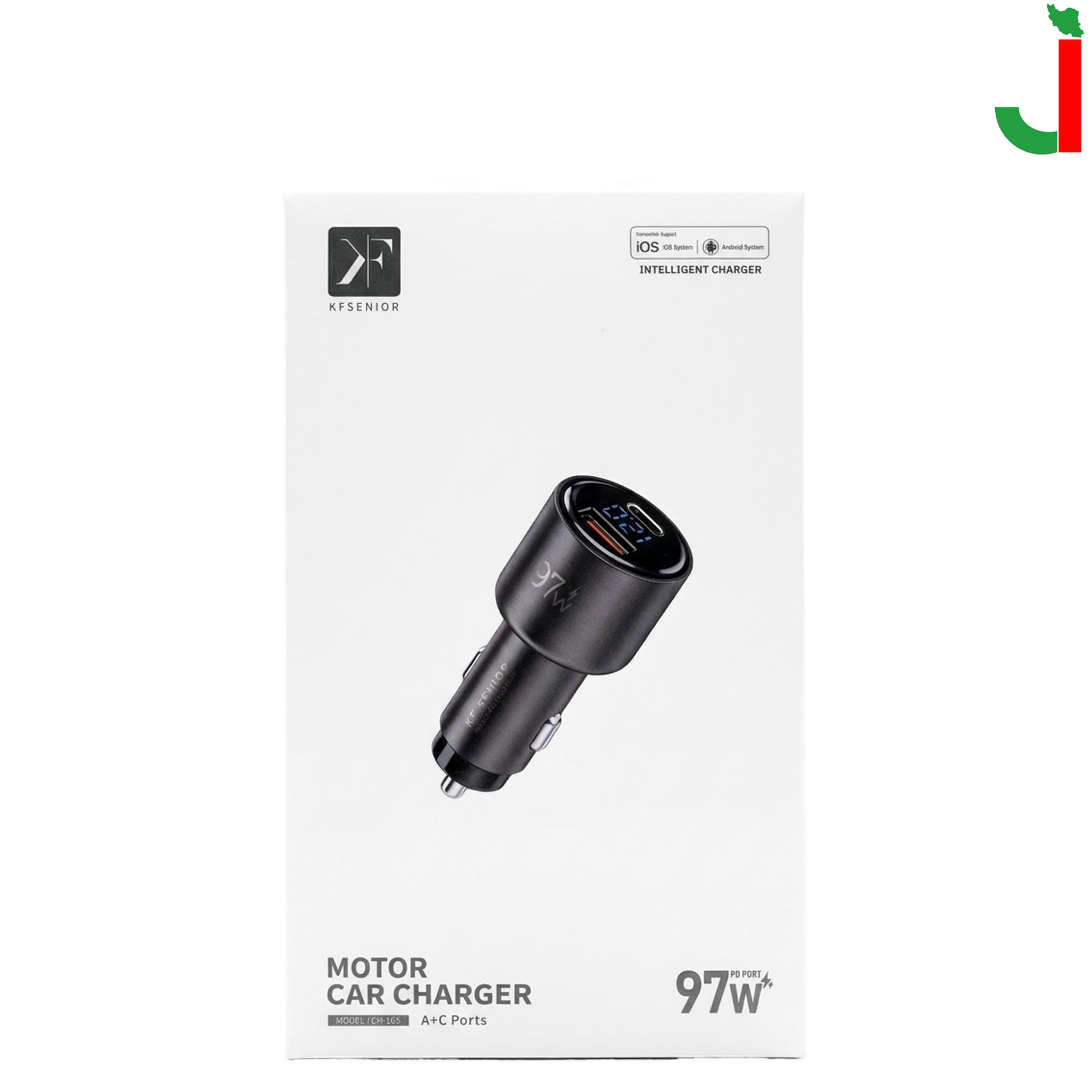 شارژر فندکی 97 وات KF مدل CH-165 — تصویر ۲