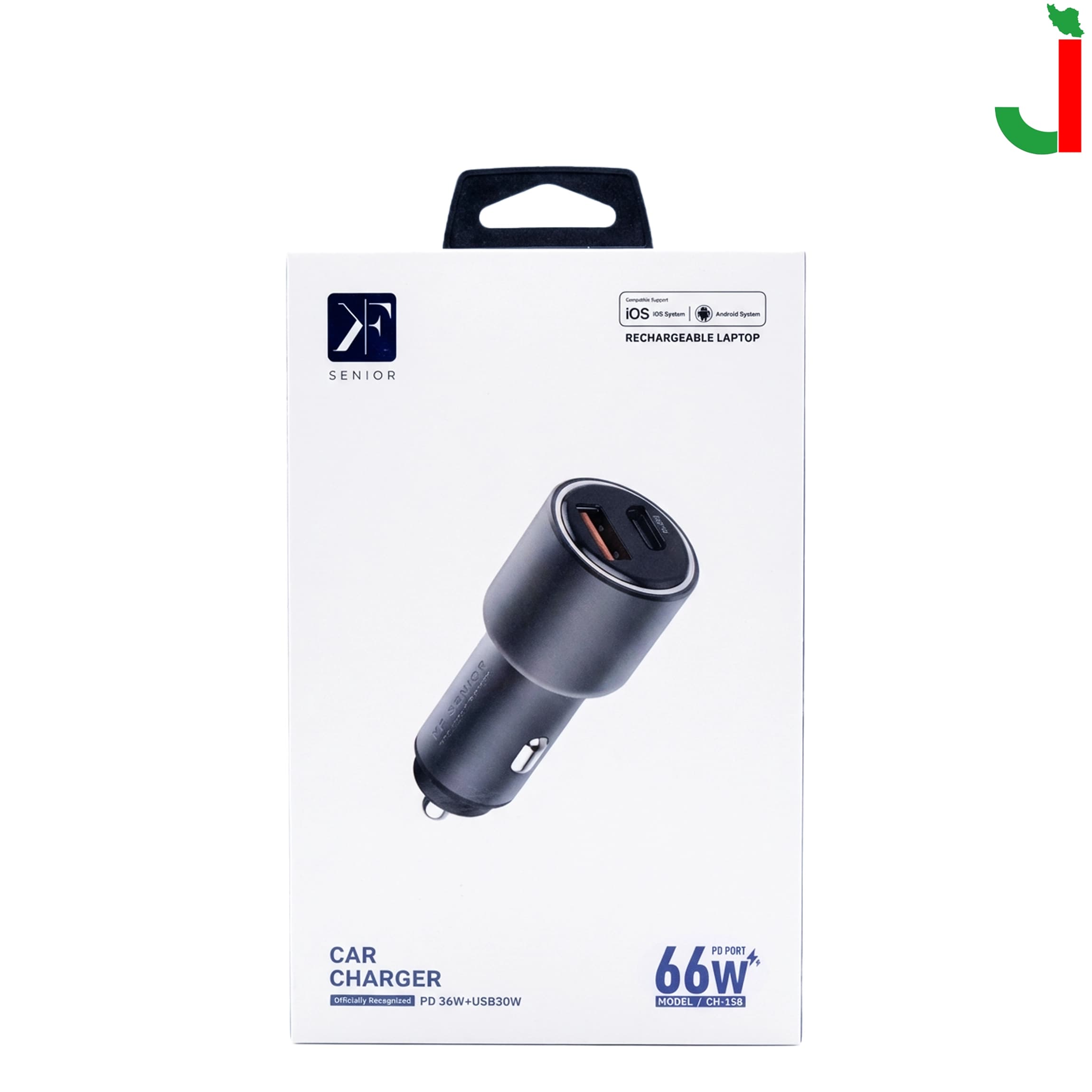 شارژر فندکی 66 وات KF مدل CH-158 — تصویر ۲