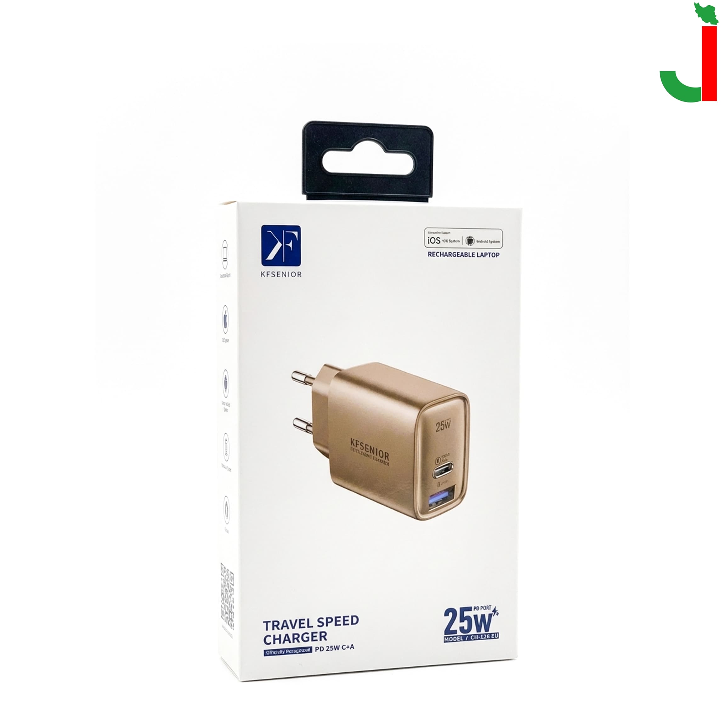 آداپتور شارژر 25 وات KF مدل CH-126EU — تصویر ۲