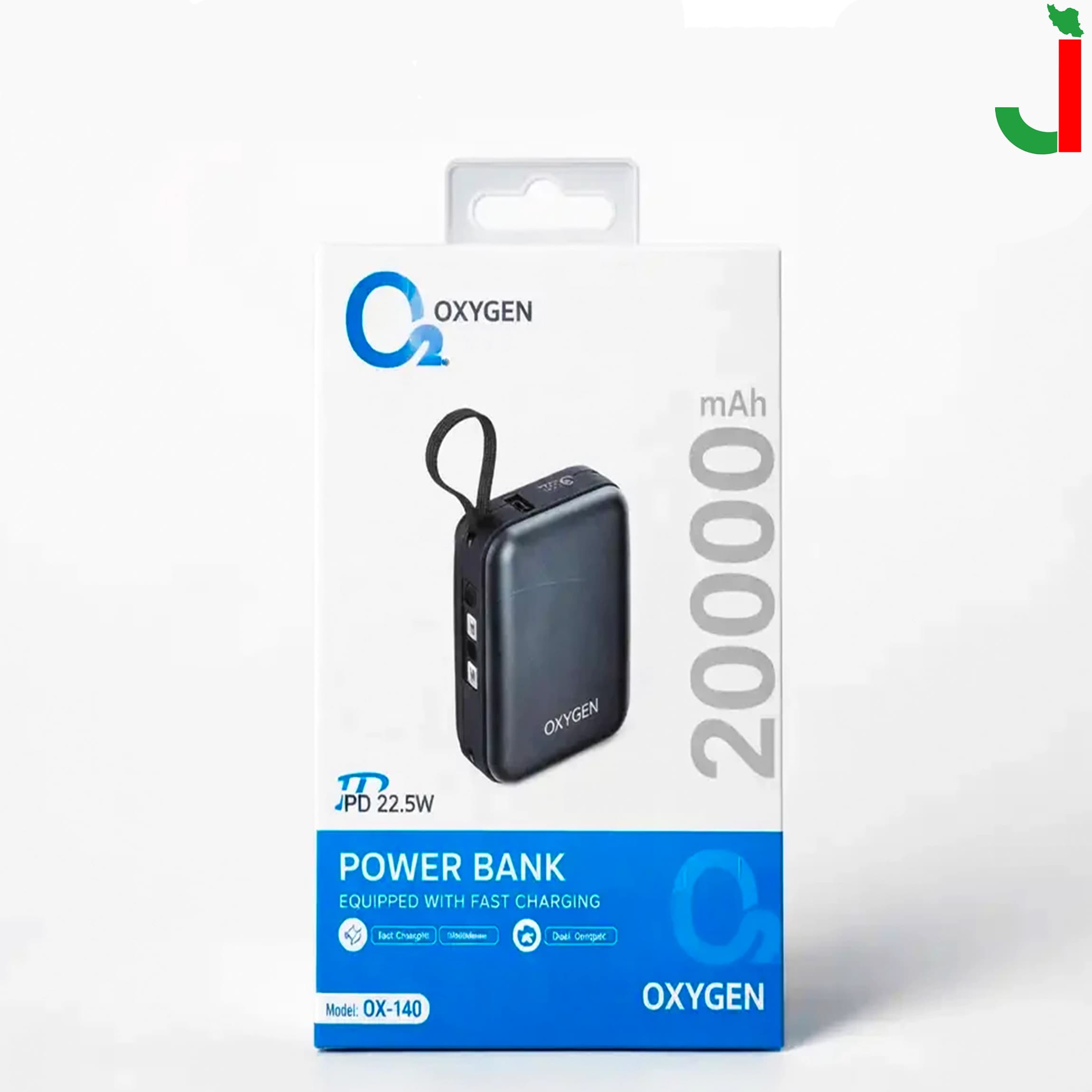 پاور بانک اکسیژن مدل OX-140 ظرفیت 20000 میلی آمپر — تصویر ۲