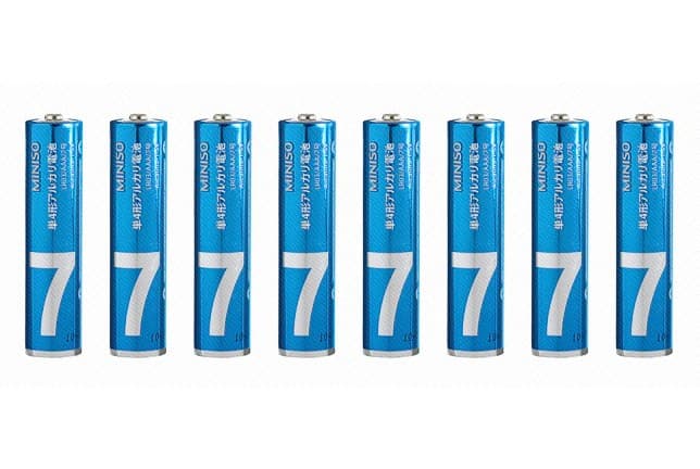 باطری نیم قلم مینیسو مدل ، MINISO AA Alkaline Battery (8 Count. Blue)، آبی/ 8 عددی