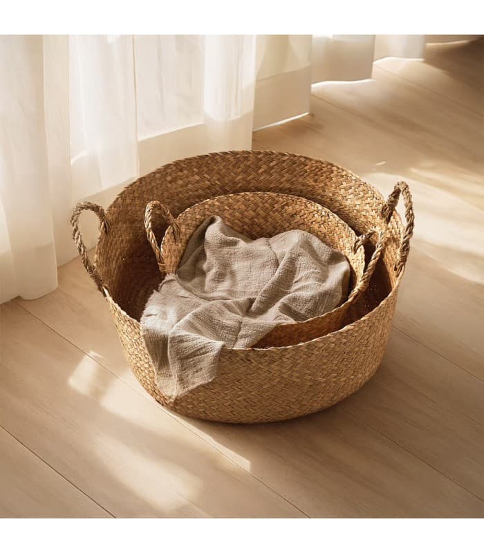 سبد آیکیا، مدل SANDJORD ، حصیری، 46×20 سانتی متر — تصویر ۴