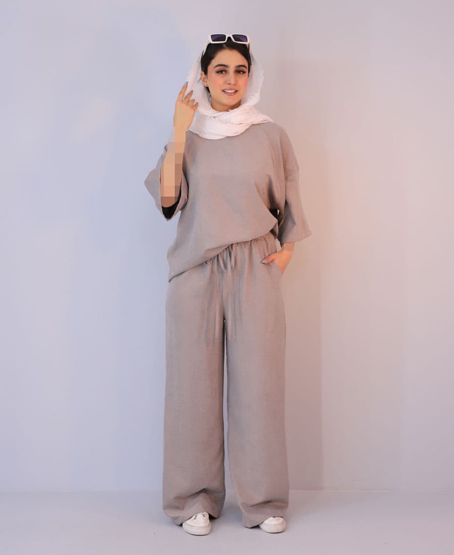 ست تیشرت و شلوار سیلک — تصویر ۶