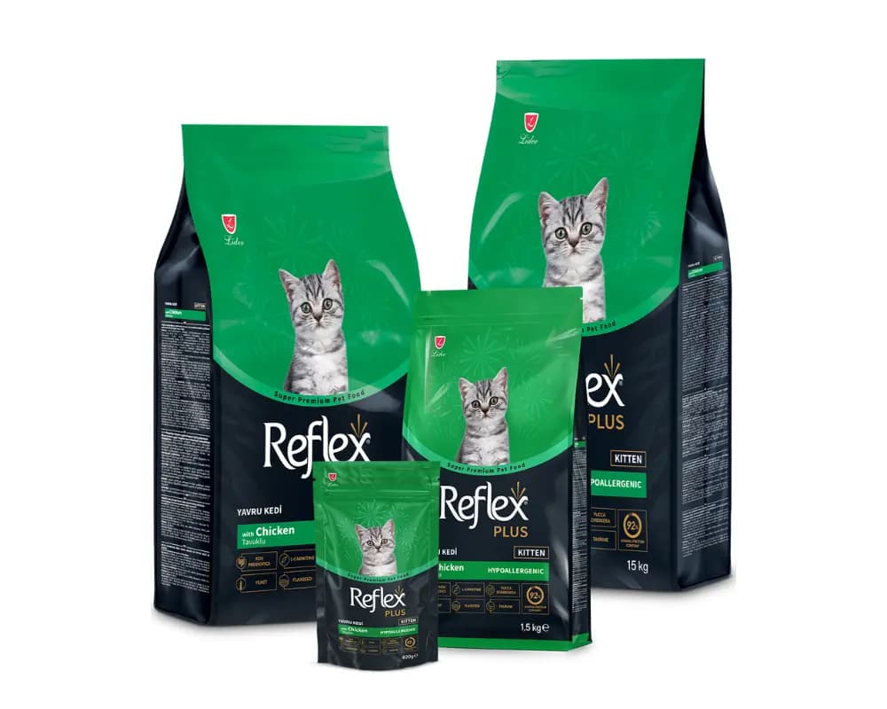 غذای خشک گربه رفلکس پلاس کیتن Reflex Plus Kitten وزن یک کیلوگرم فله
