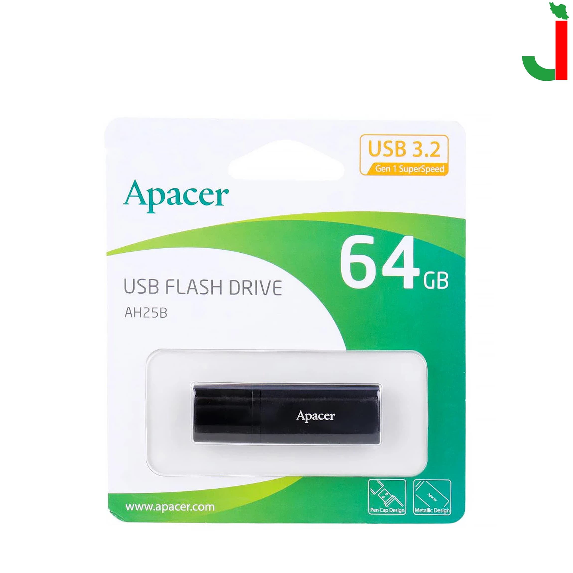 فلش مموری اپیسر مدل AH25B ظرفیت 64 گیگابایت USB3.2 — تصویر ۴