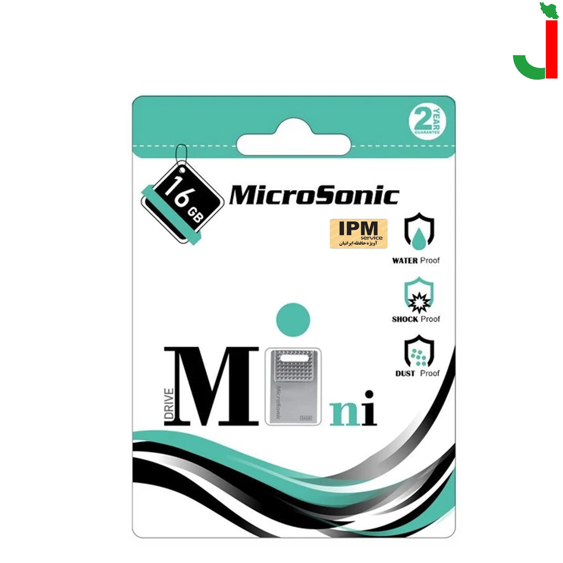 فلش مموری میکروسونیک مدل mini drive ظرفیت 16 گیگابایت USB 2.0 — تصویر ۳