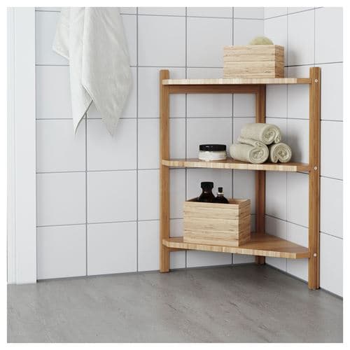 شلف آیکیا، مدل RÅGRUND، بامبو، 34×60 سانتی متر (تخفیف به دلیل ویترینی کاملا سالم) — تصویر ۶