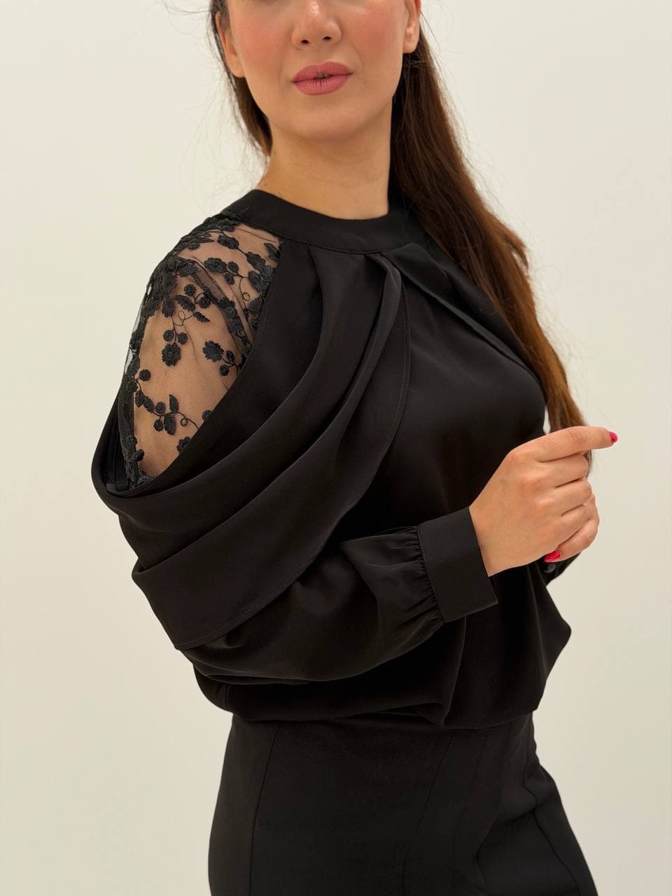 شومیز مجلسی سرشانه دراپ