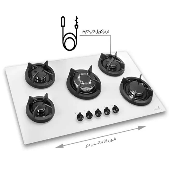 اجاق گاز صفحه ای شیشه ای اخوان مدل Gi 142 — تصویر ۲