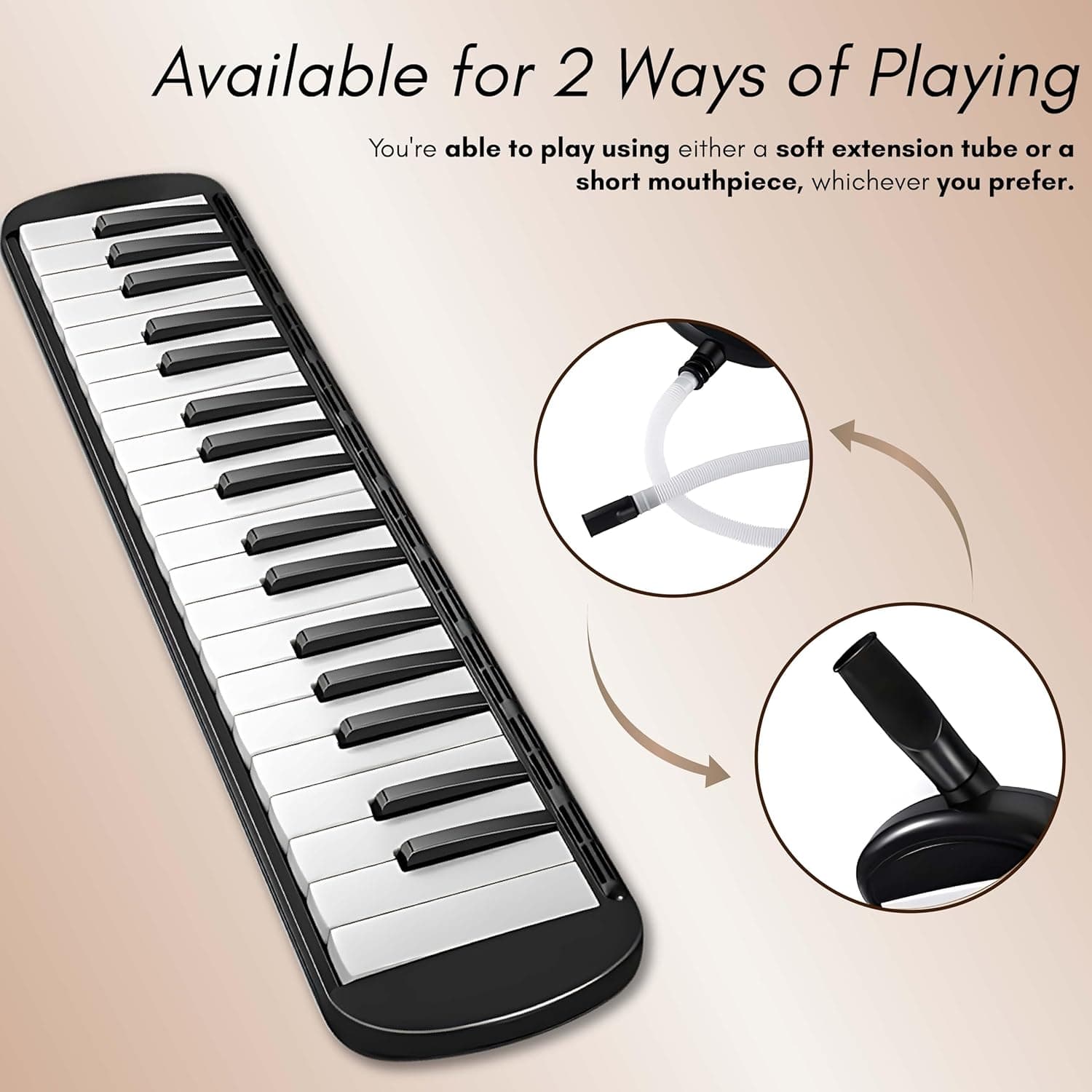 ملودیکا 37 کلید سوان آبی Swan 37 Key Melodica with Case (Blue) — تصویر ۸