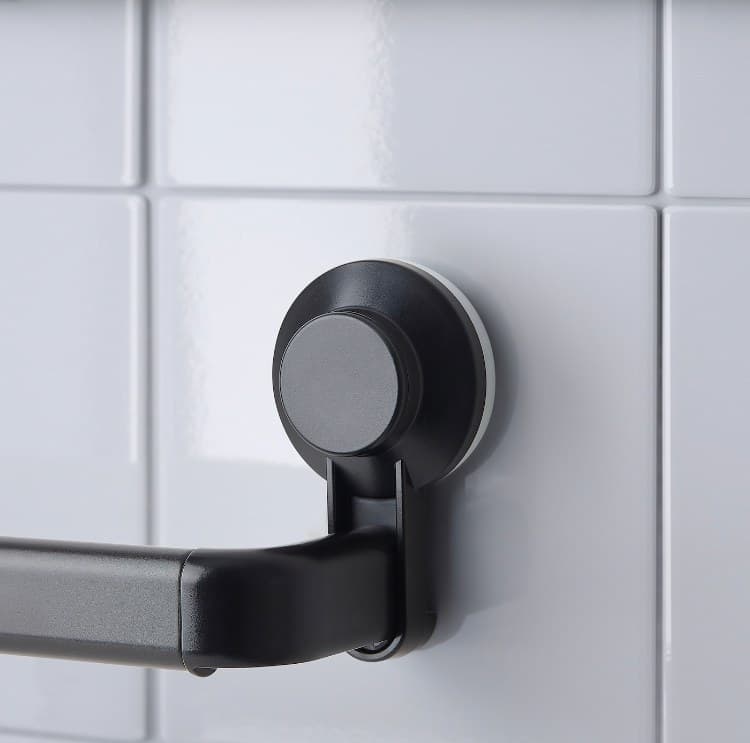 ریل حوله آیکیا، مدل TISKEN، مشکی — تصویر ۶