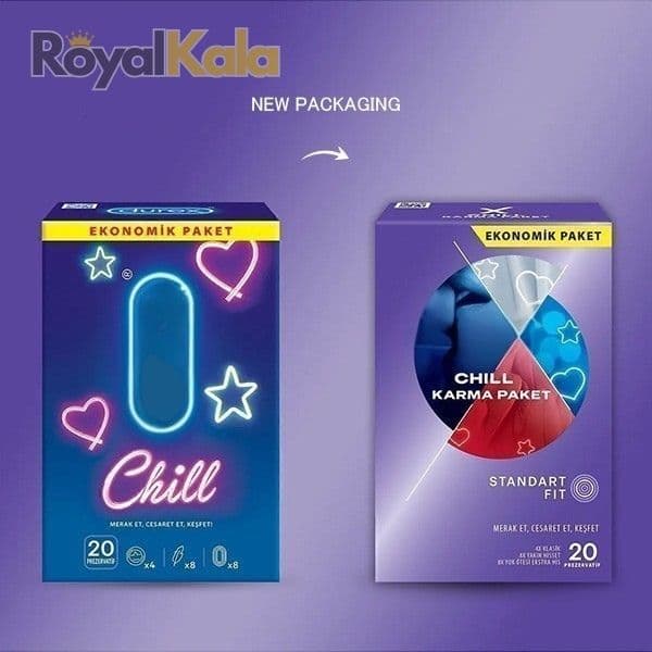 کاندوم دورکس مدل CHILL بسته 20 عددی — تصویر ۲