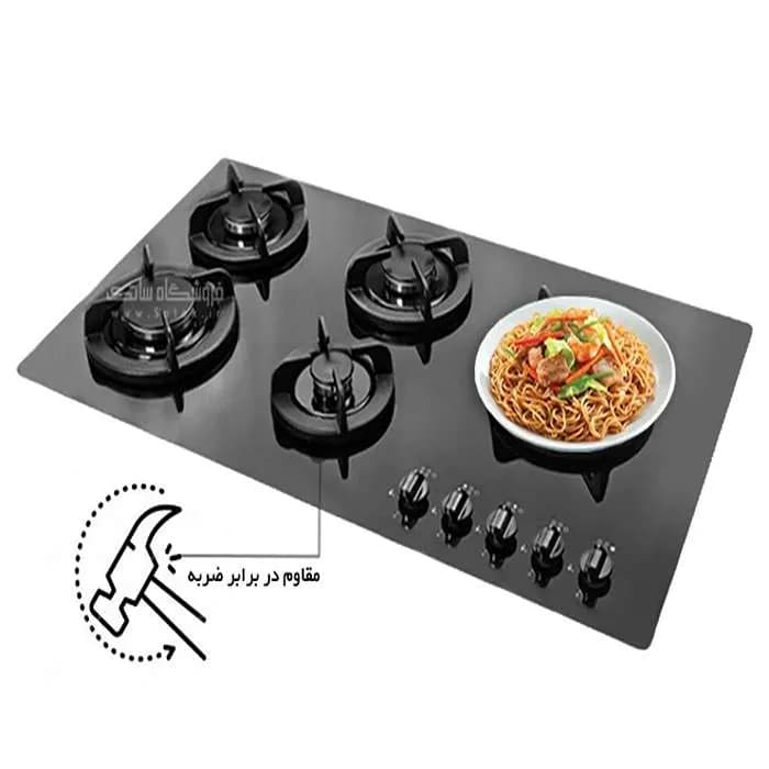 اجاق گاز صفحه ای شیشه ای اخوان مدل Gi 24-S — تصویر ۲
