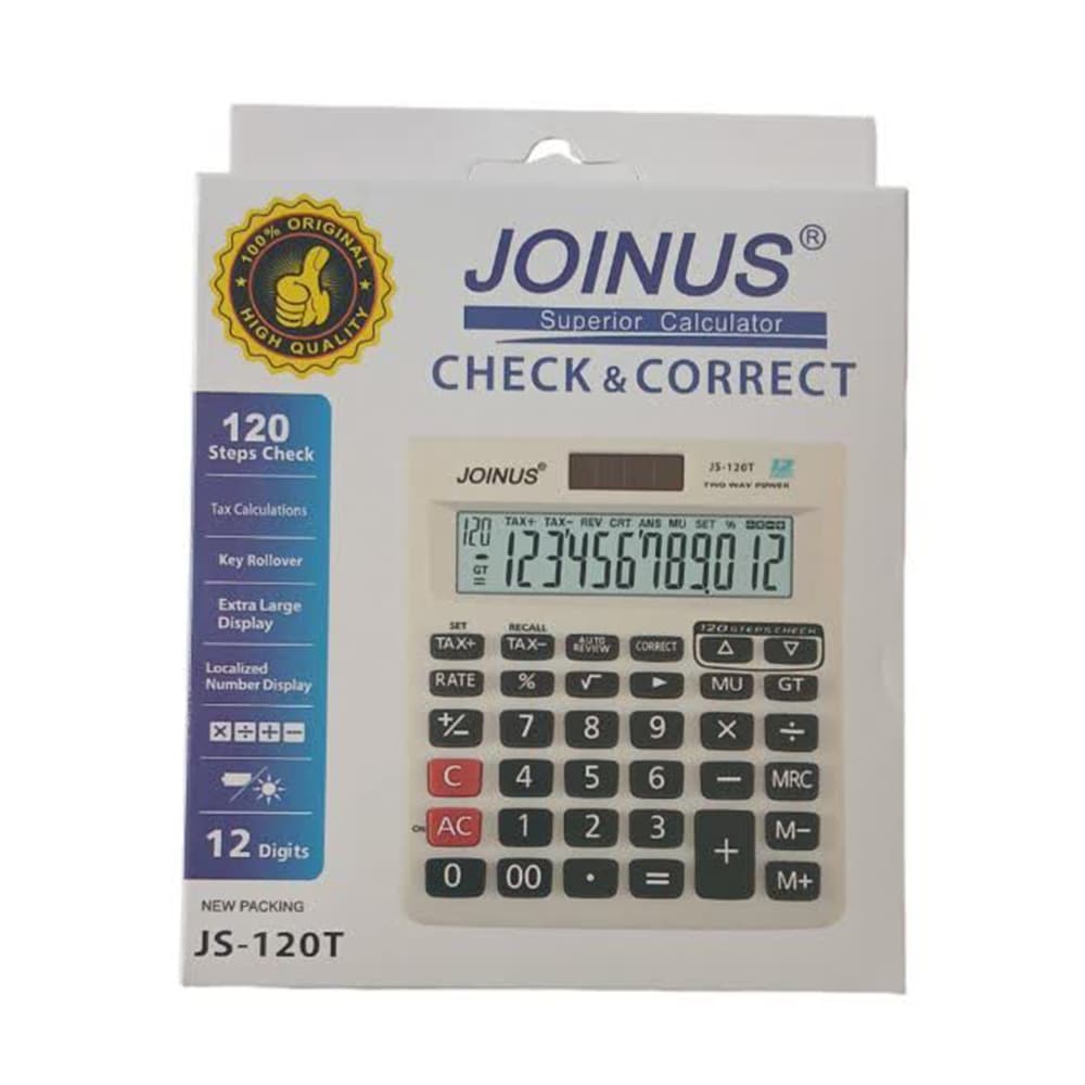 ماشین حساب رومیزی جوینوس Joinus مدل JS-120T — تصویر ۲