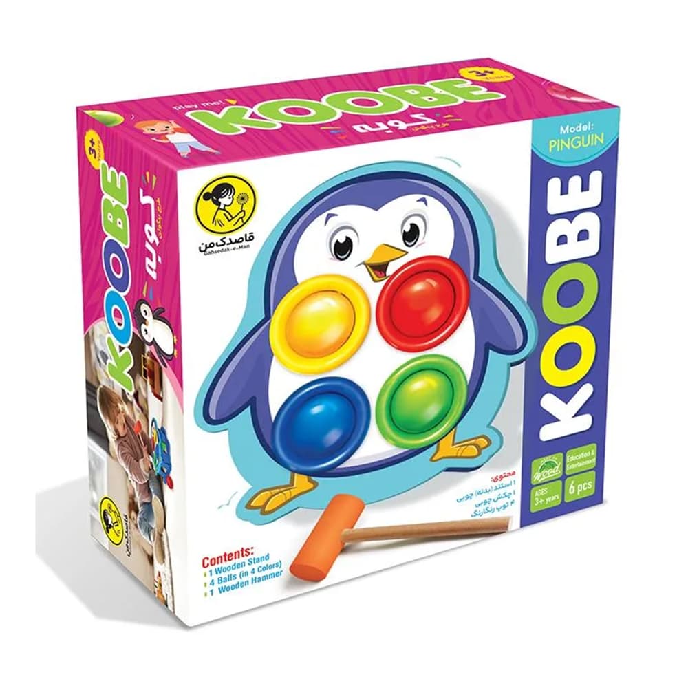 بازی فکری آموزشی کوبه ( koobe ) مدل چوبی فکرآوران
