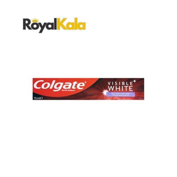 خمیردندان کلگیت مدل Colgate Visible White Restore Natural Whiteness حجم 75 میل