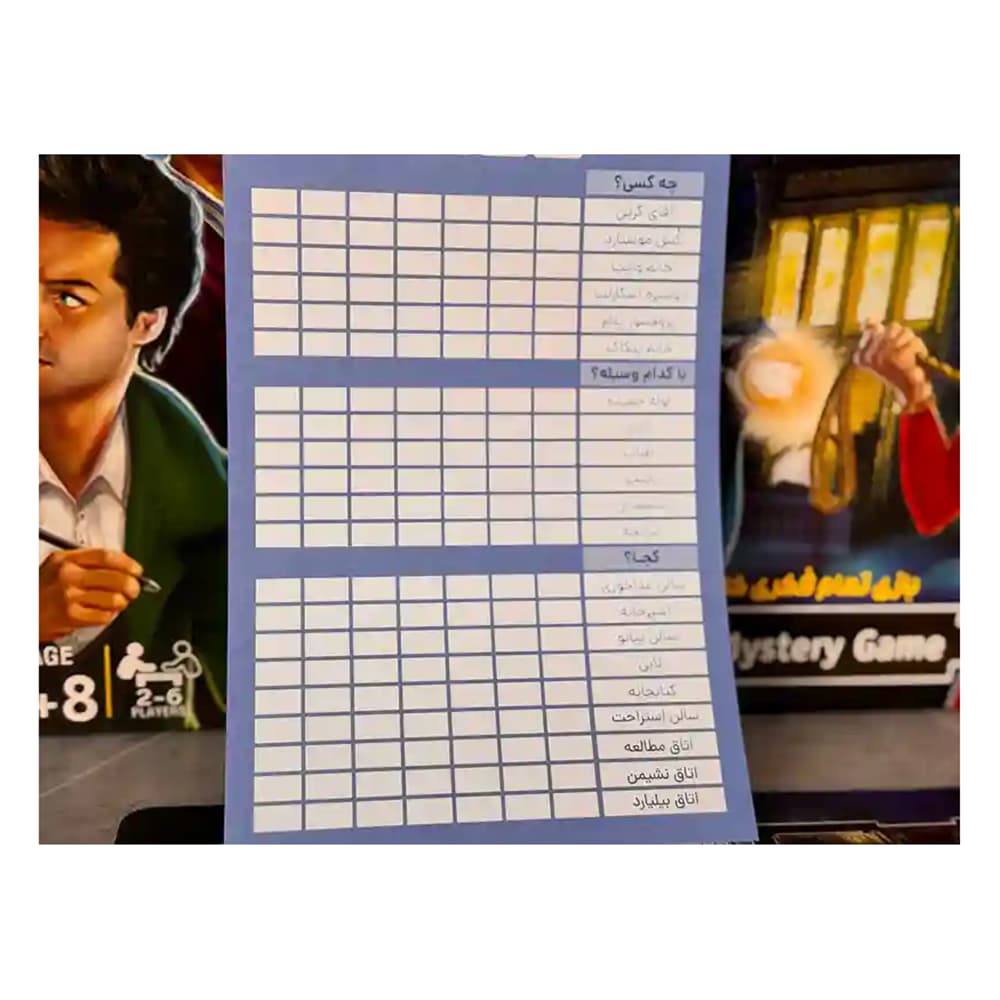بازی فکری کلودو ( cluedo) کلاسیک فکرآوران — تصویر ۴